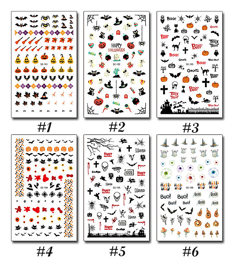 h-012 halloween nail sticker