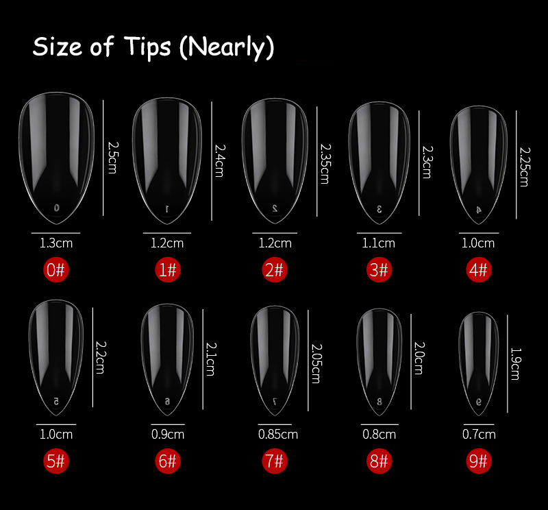 sharp-head nail tip