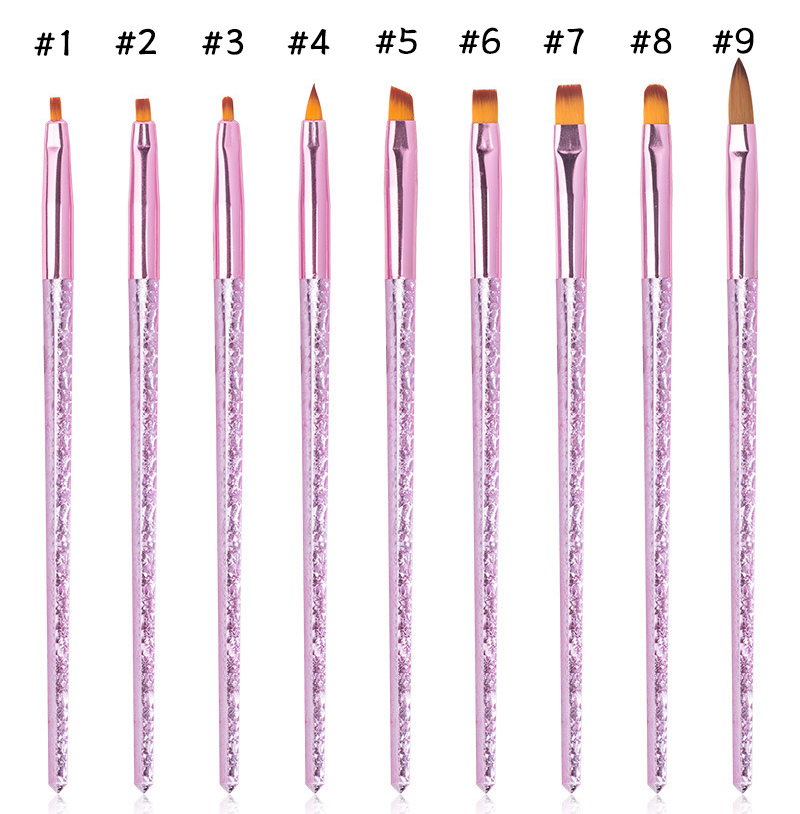 pink-gold nail gel pen