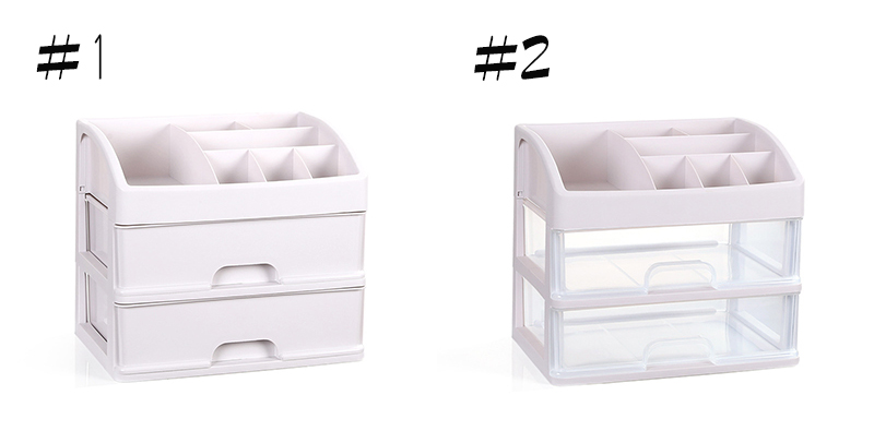 double-deck cosmetic case