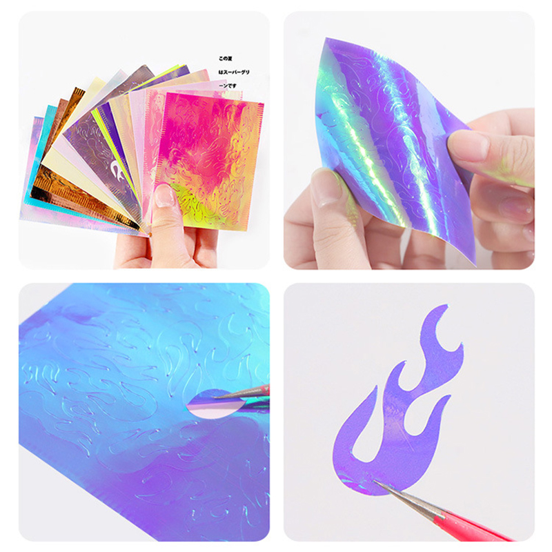 butterfly flame sticker