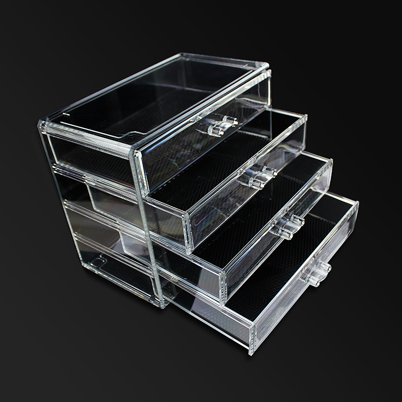 quadruple-deck cosmetic case