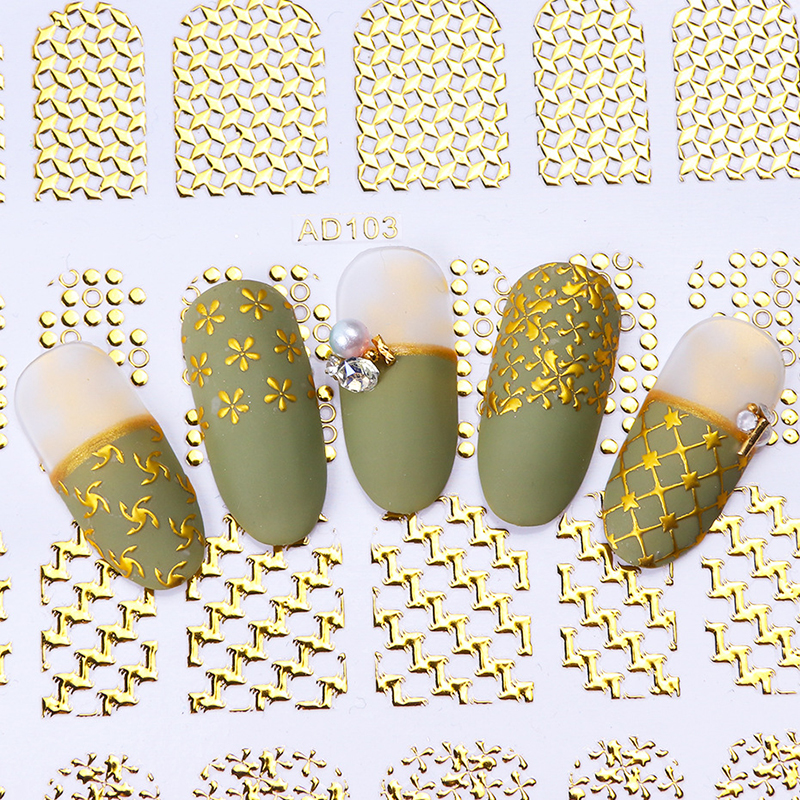 gilded nail sticker