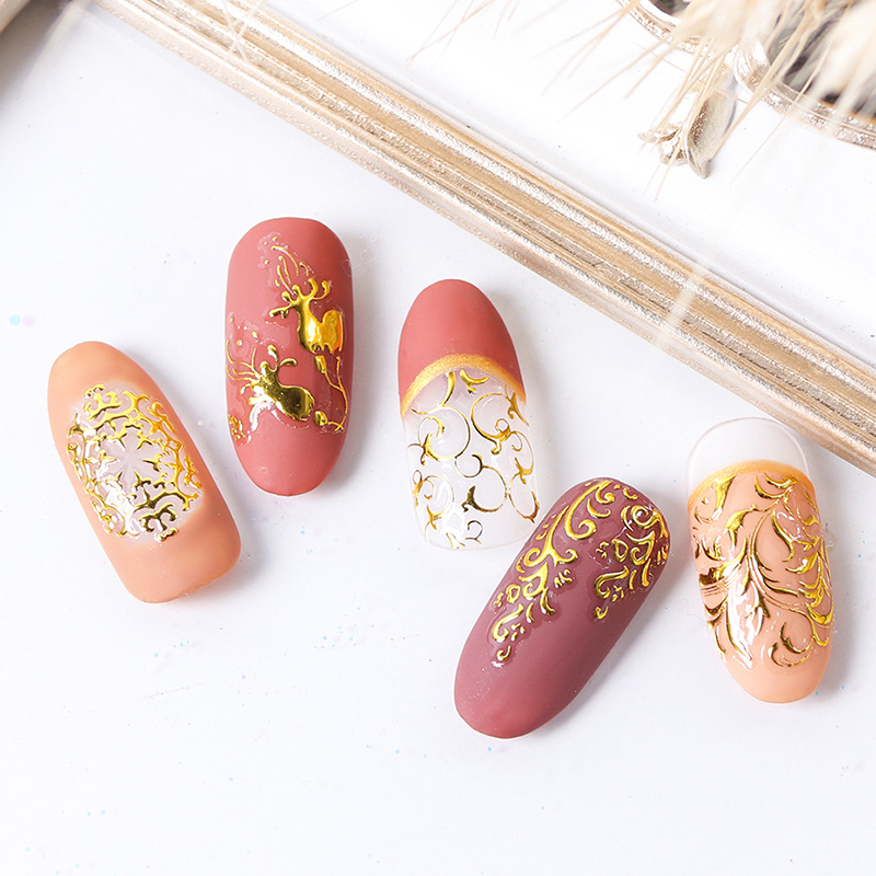 gilded nail sticker