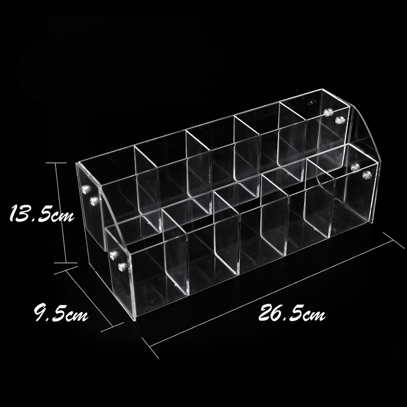 double-deck acrylic cosmetic case