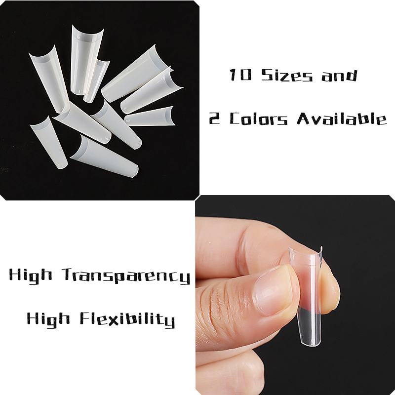 c-curved non-trace french nail tip(500 tips)