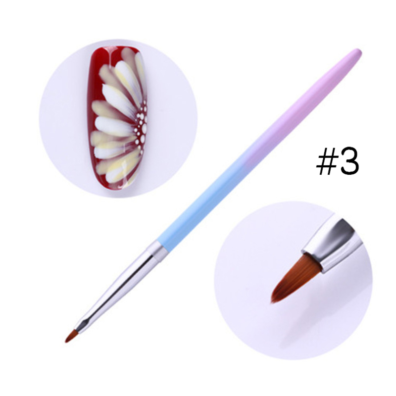 rgp-24 gradient handle nail art brush