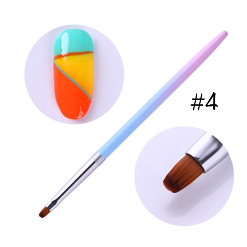 rgp-24 gradient handle nail art brush