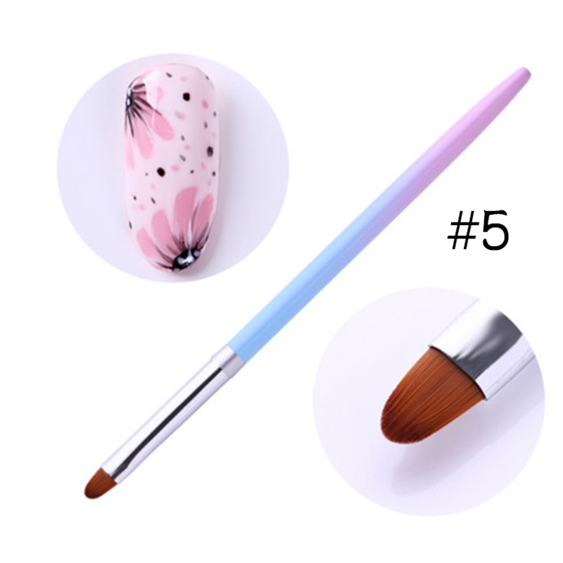 rgp-24 gradient handle nail art brush