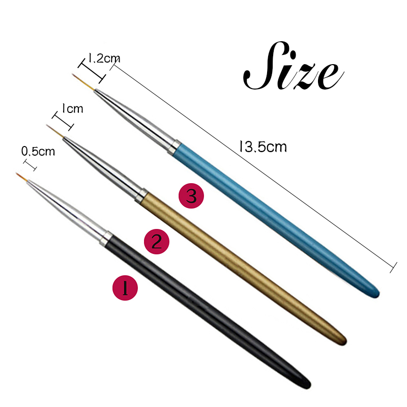 rgp-25 nail art brush set