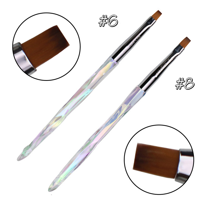 sparkling handle nail art brush