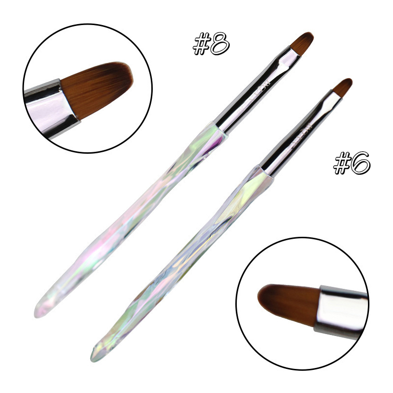 sparkling handle nail art brush