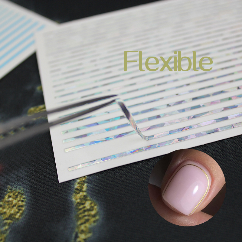 flexible nail line sticker