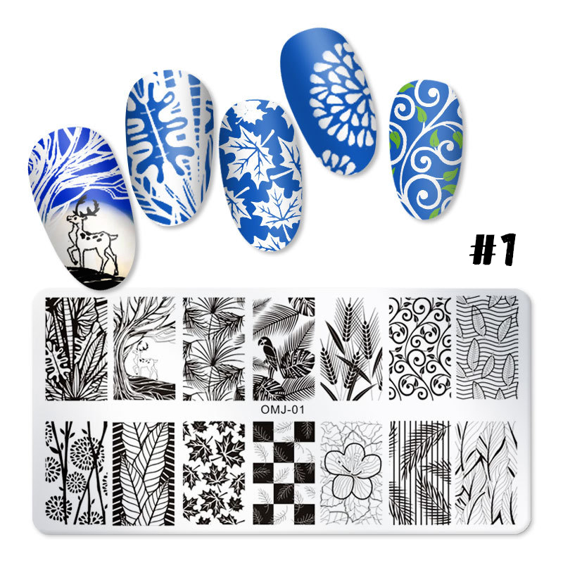 rnme-52 stamping nail art plate