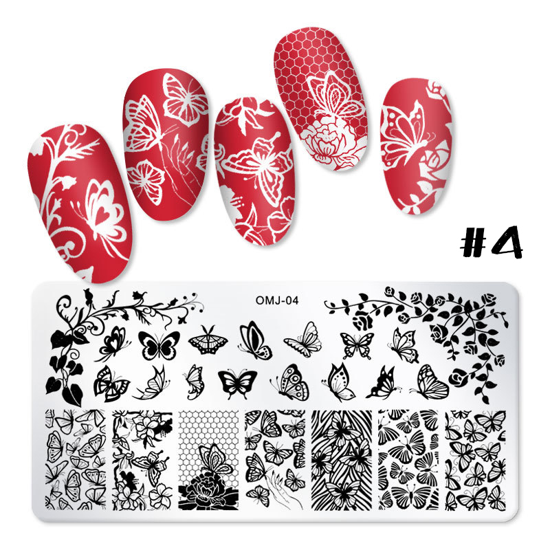 rnme-52 stamping nail art plate