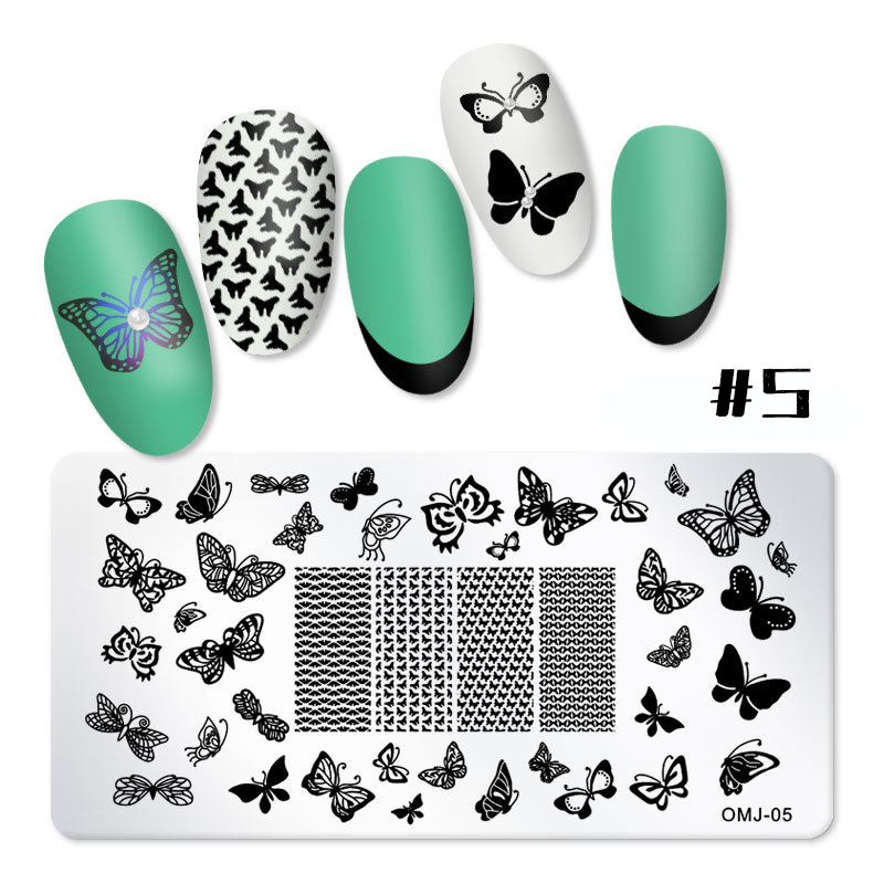 rnme-52 stamping nail art plate