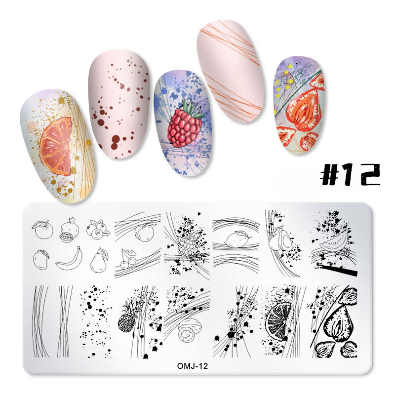 rnme-52 stamping nail art plate