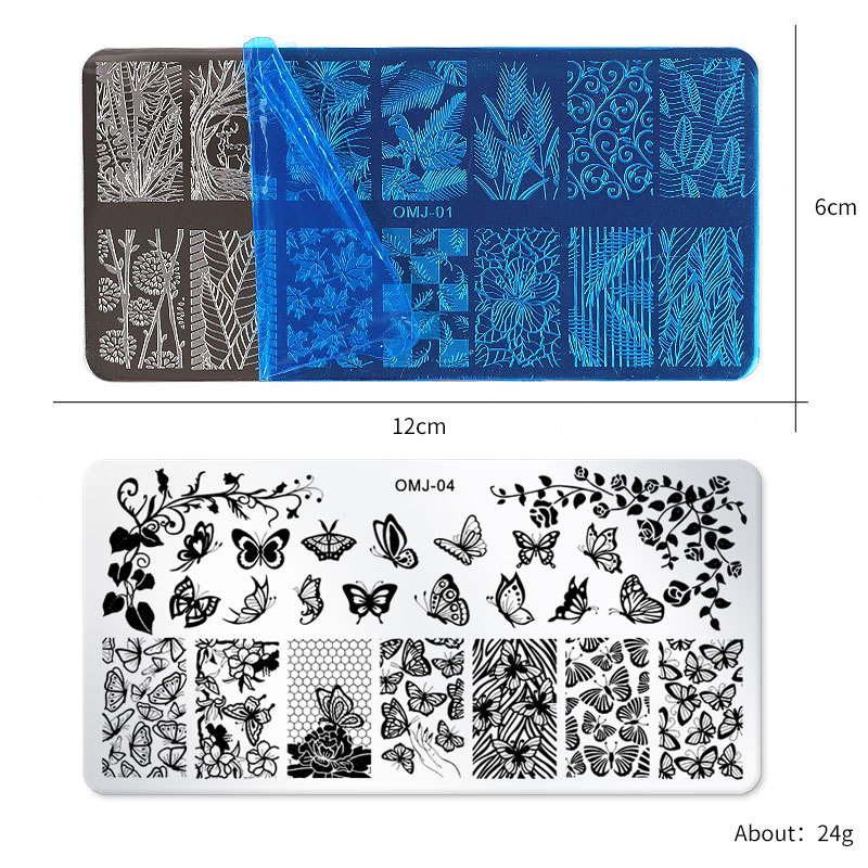 rnme-52 stamping nail art plate