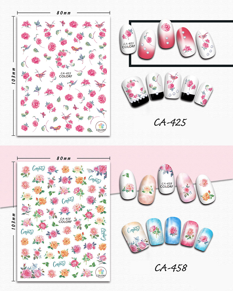 ca rose stickers