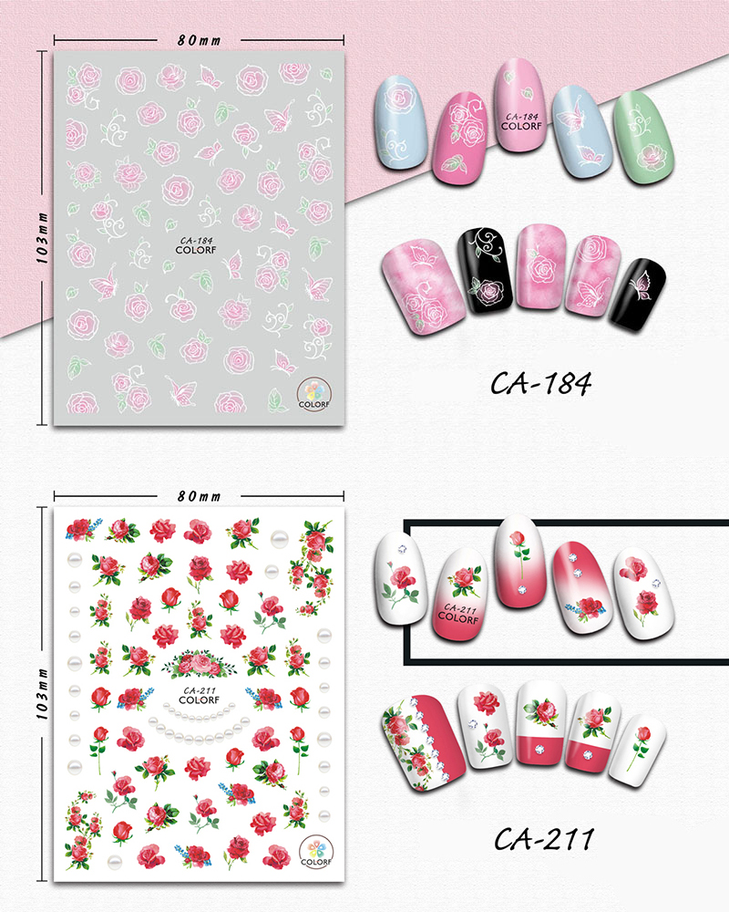 ca rose stickers