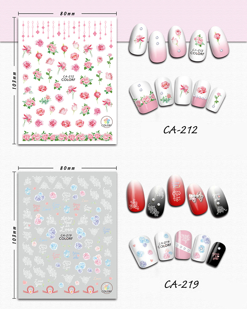 ca rose stickers