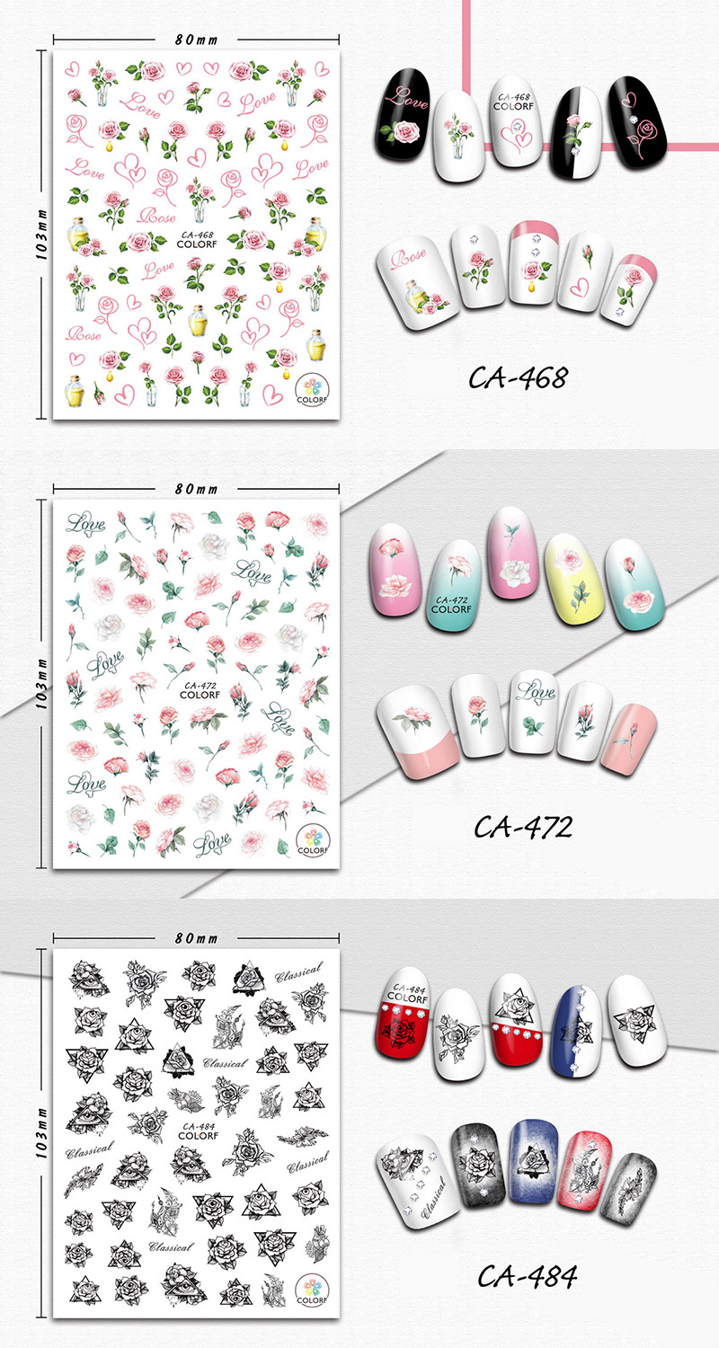 ca rose stickers