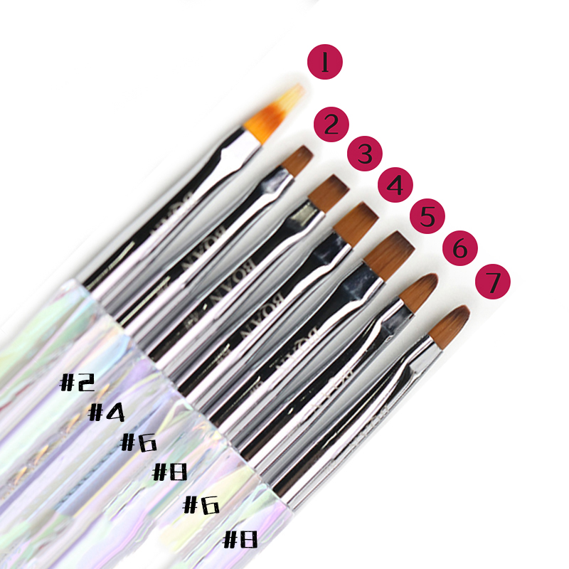 sparkling handle nail art brush