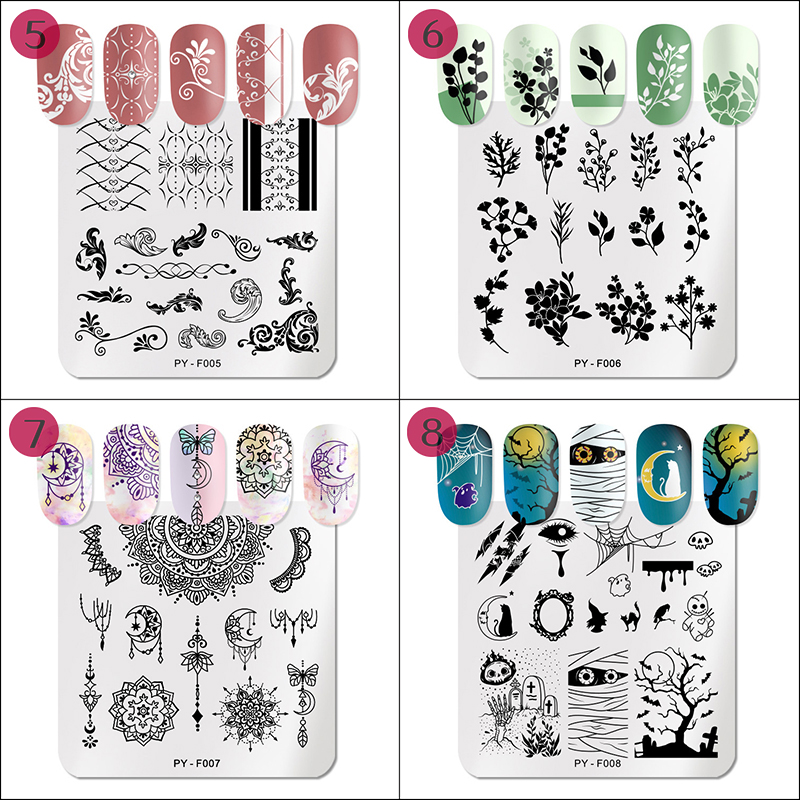 rnme-53 stamping nail art plate