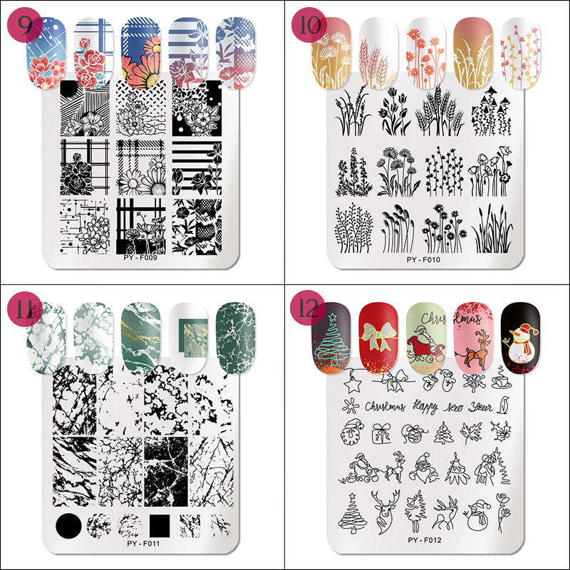 rnme-53 stamping nail art plate