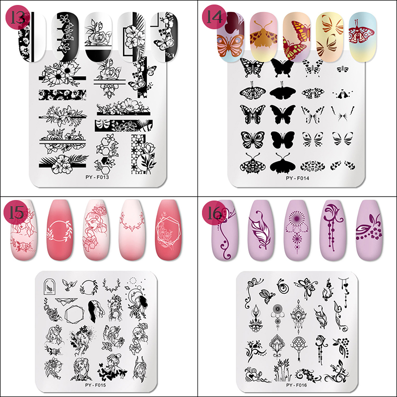 rnme-53 stamping nail art plate