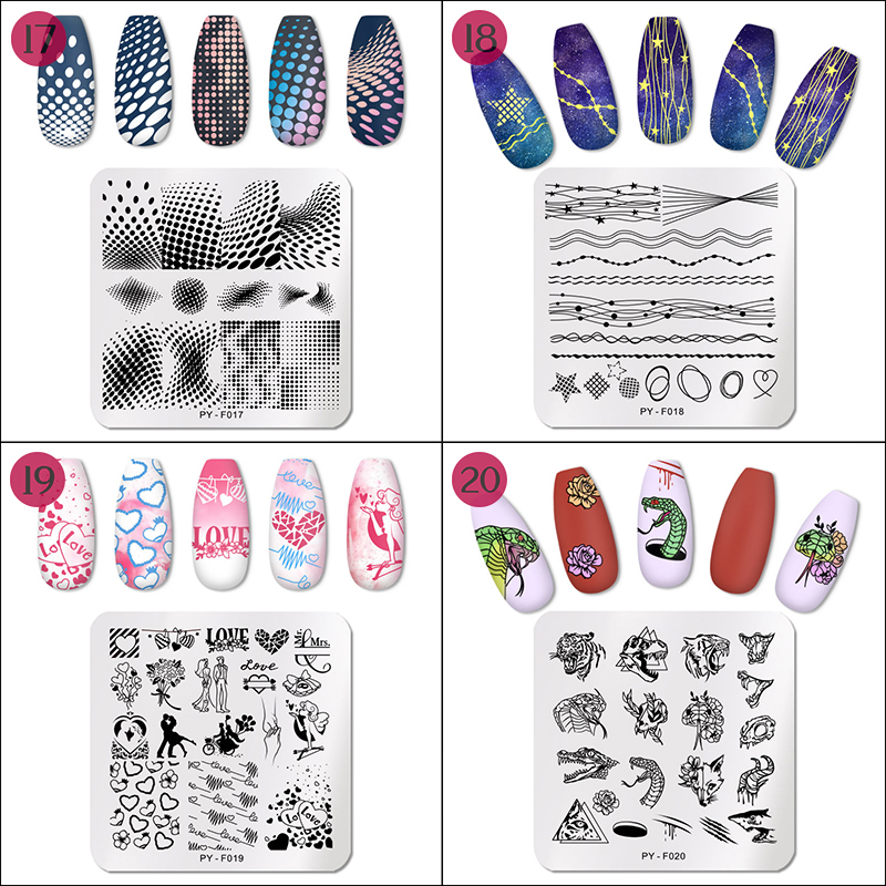 rnme-53 stamping nail art plate