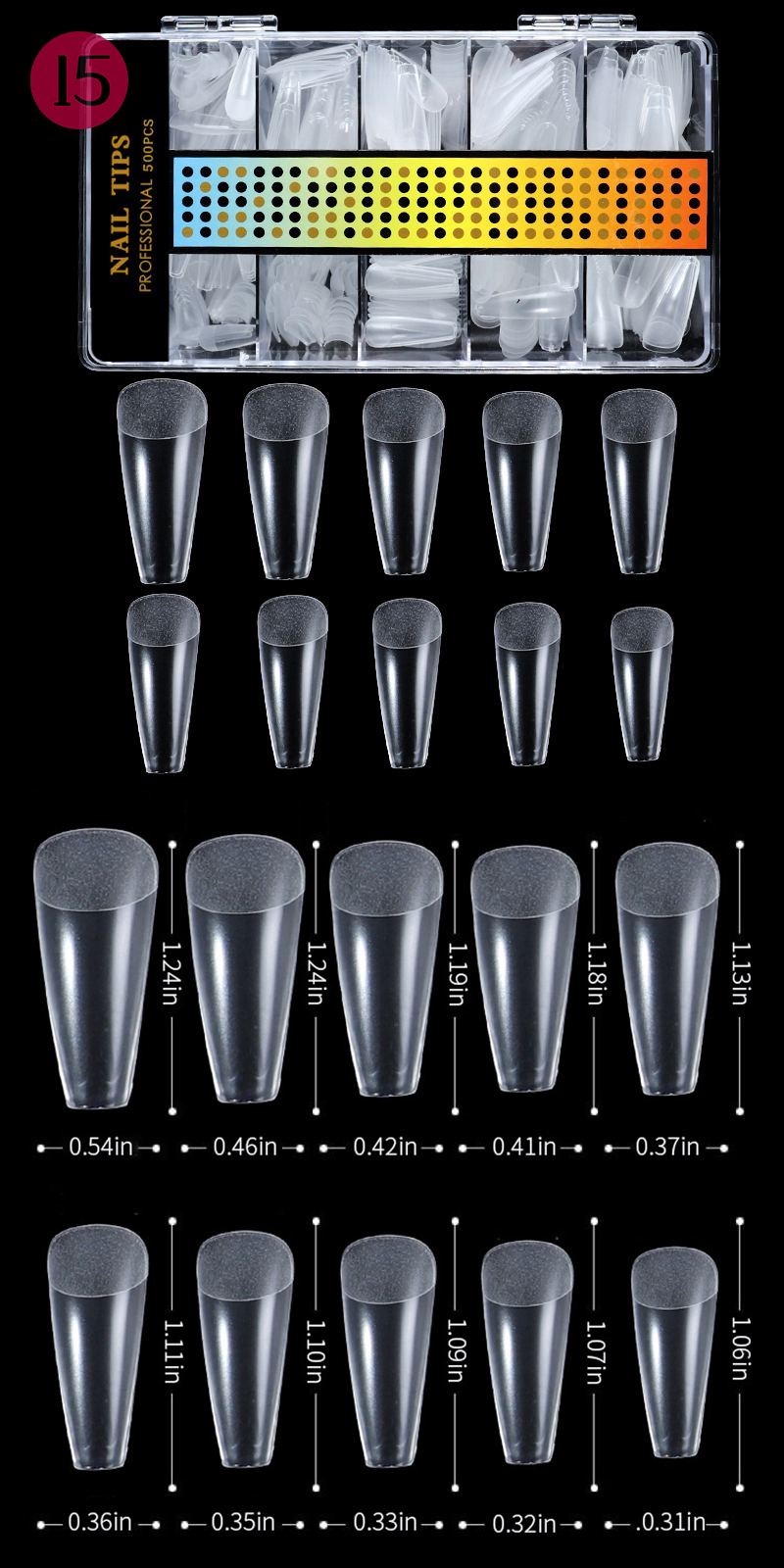 ultra thin non-craese tip(500 tips)