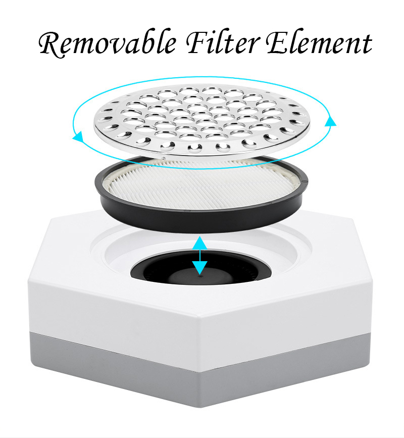 80w honeycomb manicure dust collector