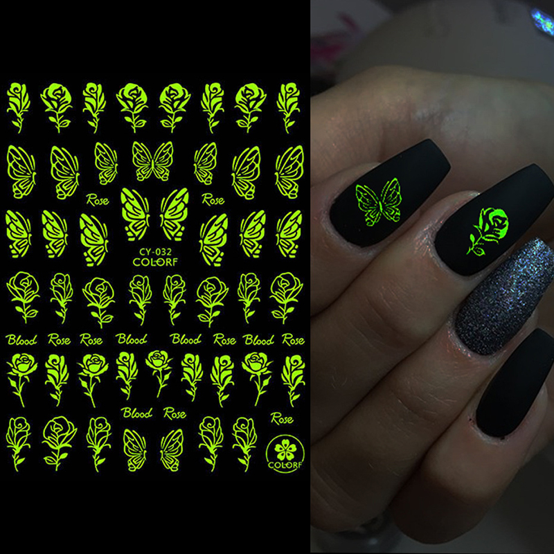 cy28-36 luminous nail sticker