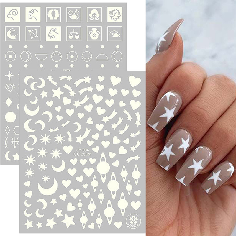 cy28-36 luminous nail sticker