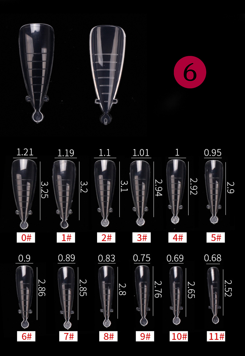 120-tips packing nail model tip