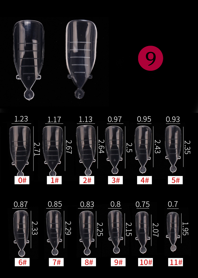 120-tips packing nail model tip