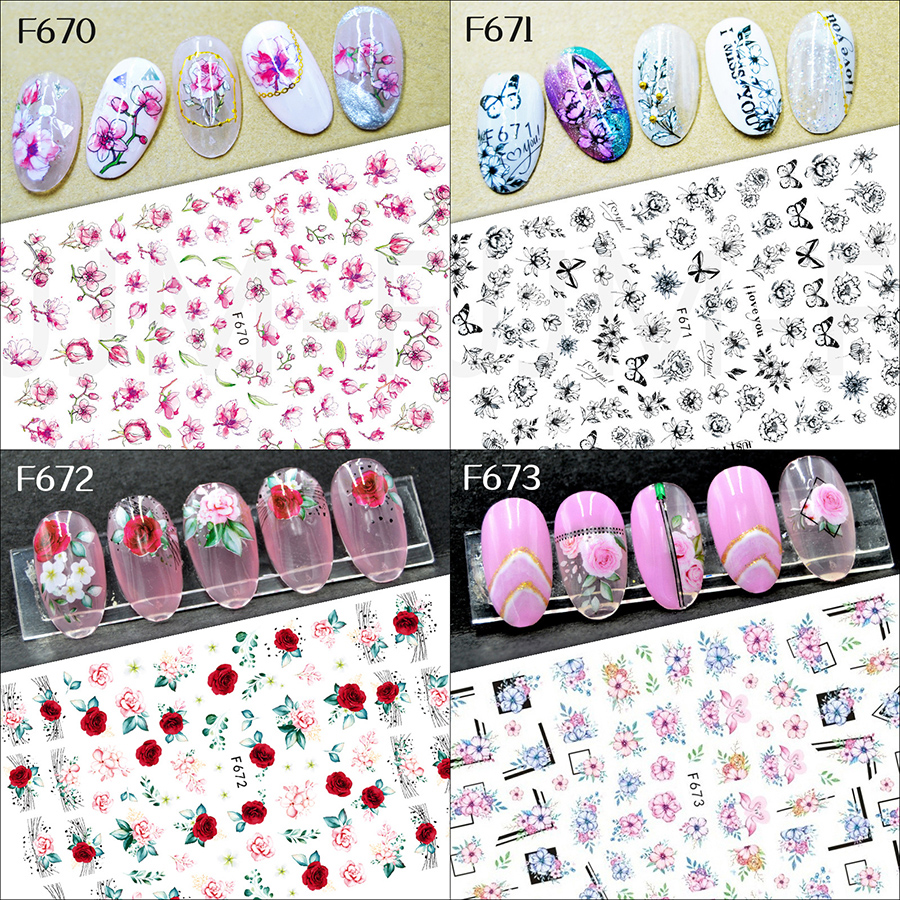 f series nail stickers