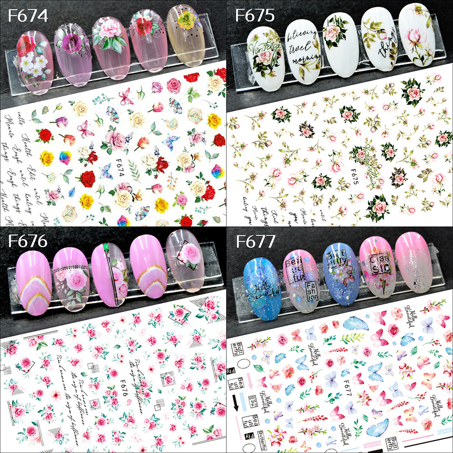 f series nail stickers