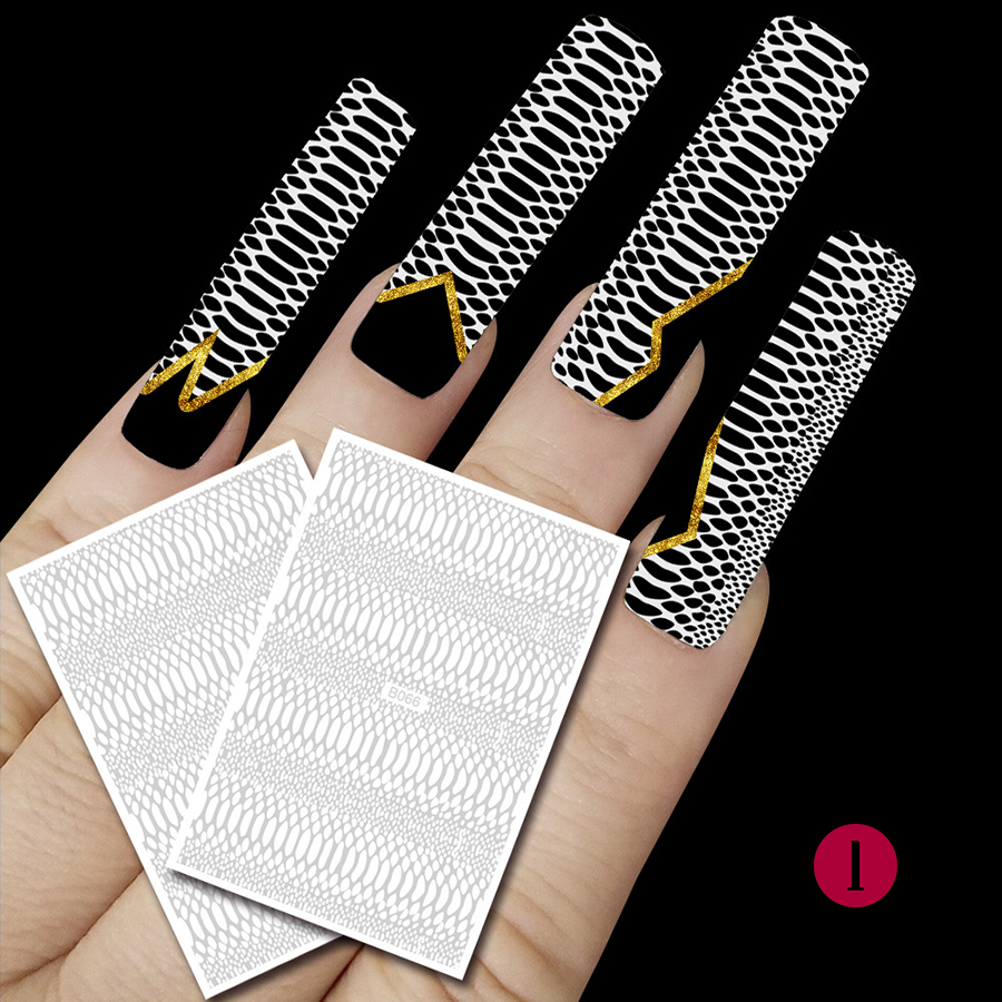 snake skin nail sticker