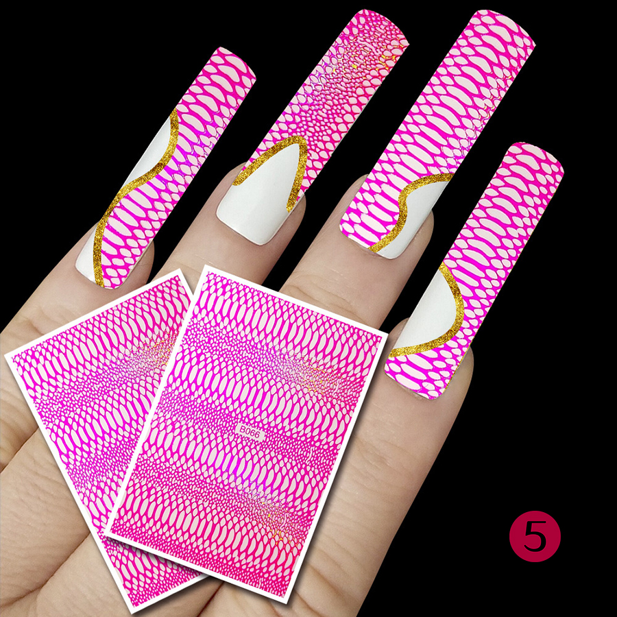 snake skin nail sticker