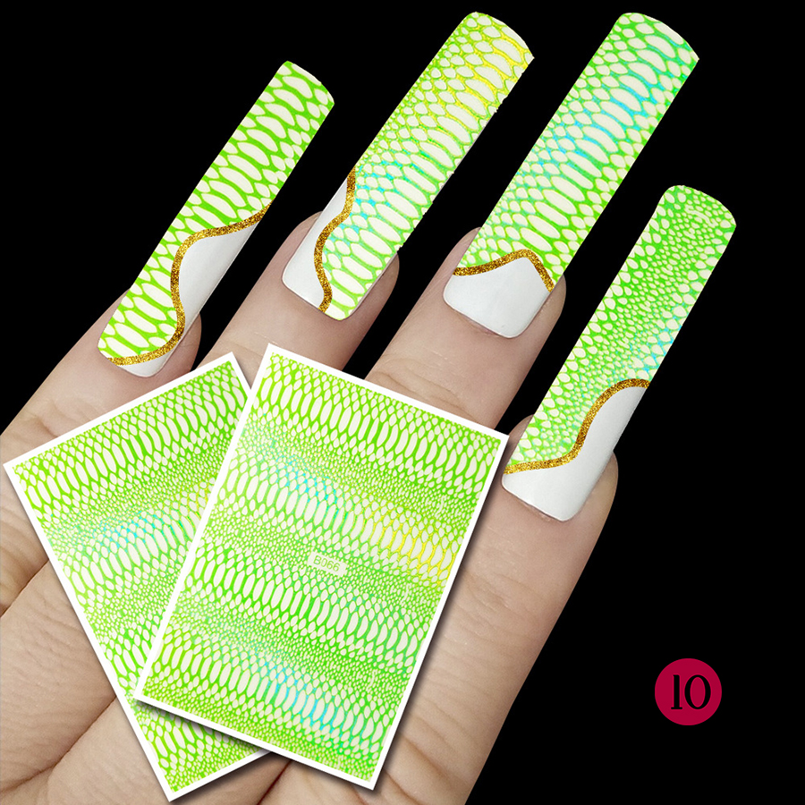 snake skin nail sticker