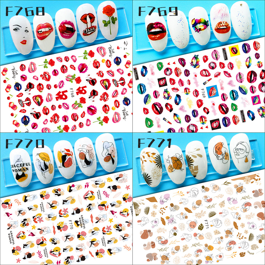 f series nail stickers