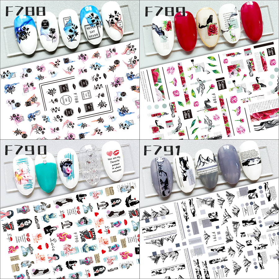 f series nail stickers