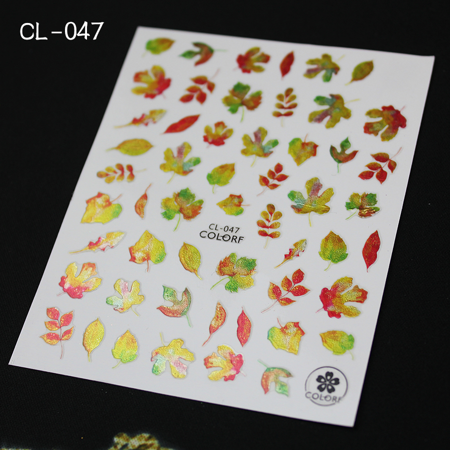 cl series flower nail stickers