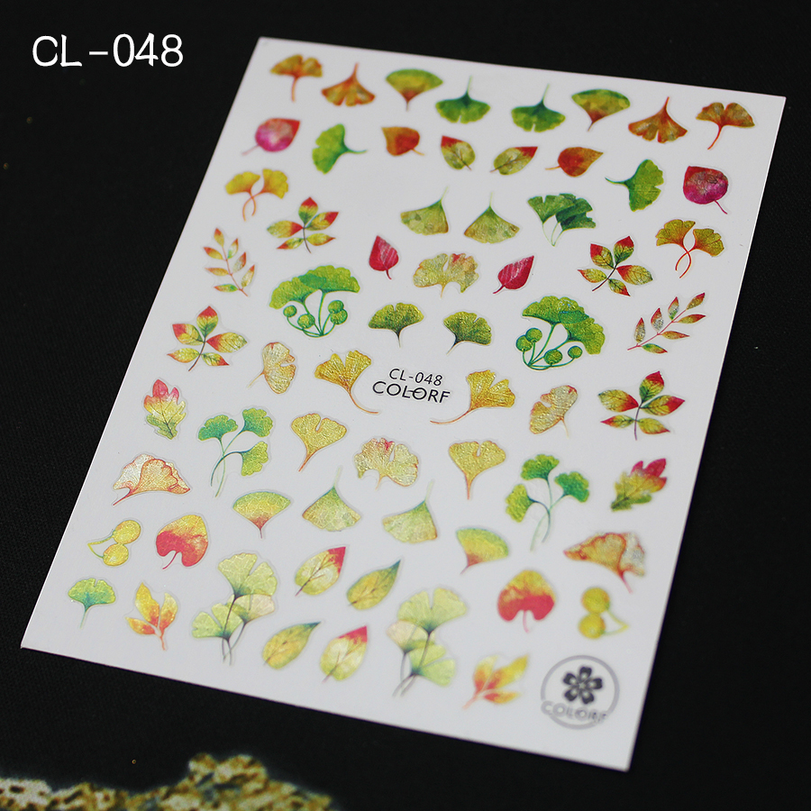 cl series flower nail stickers