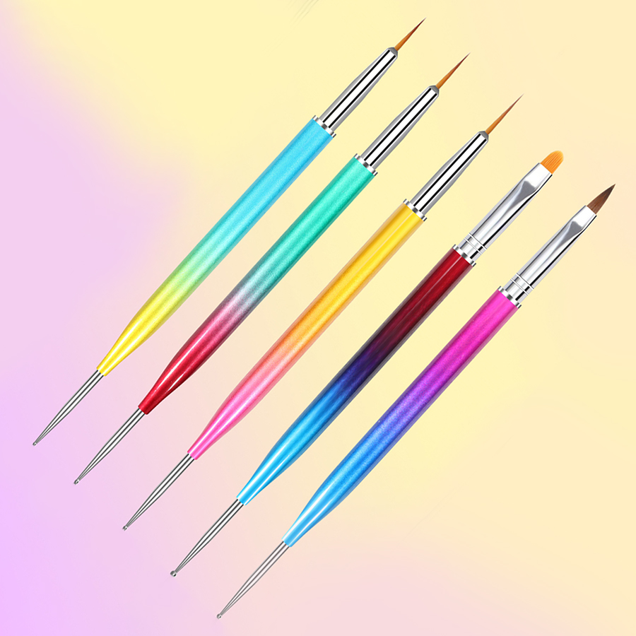 double-head nail art brush set