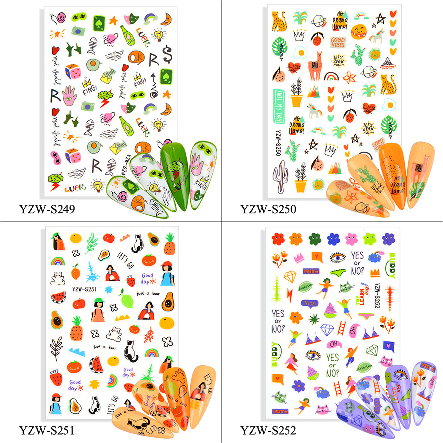 yzws237-s252 nail sticker